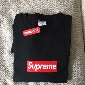 Supreme box logo tee shirt black